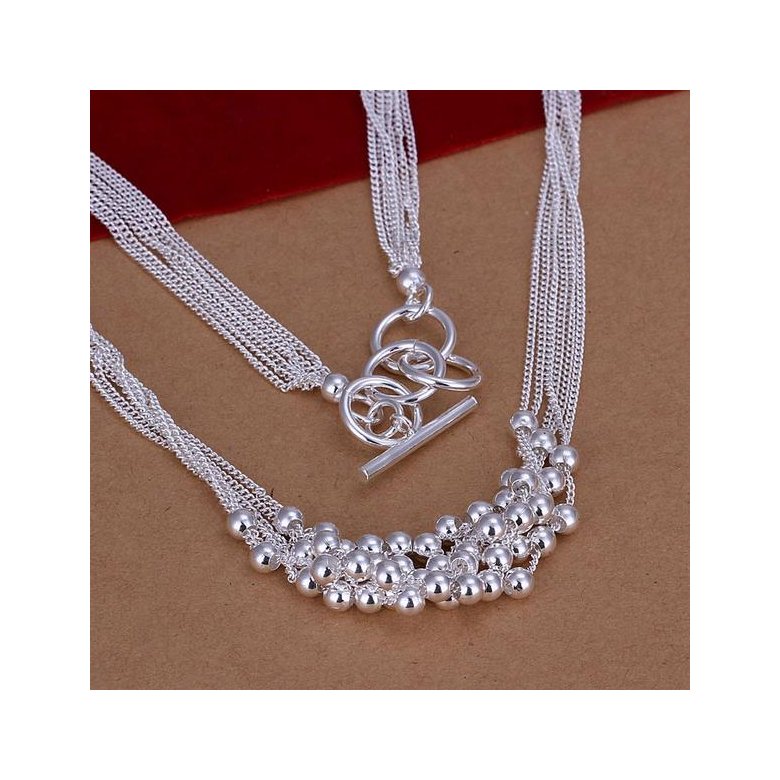 Wholesale Trendy Silver Ball Jewelry Set TGSPJS551 0