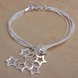 Wholesale Romantic Silver Star Jewelry Set TGSPJS556 1 small