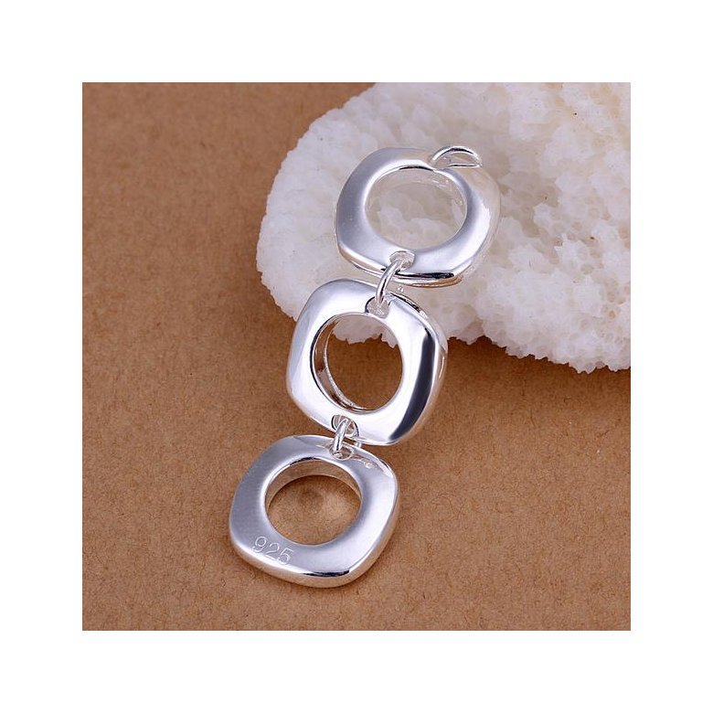 Wholesale Trendy Silver Round Jewelry Set TGSPJS613 3