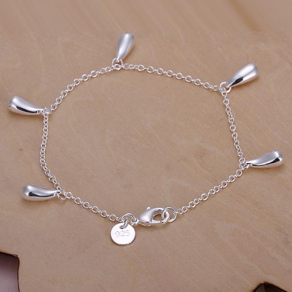 Wholesale Romantic Silver Water Drop Jewelry Set TGSPJS705 1