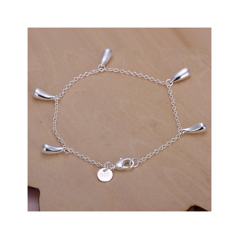 Wholesale Romantic Silver Water Drop Jewelry Set TGSPJS705 1