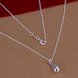 Wholesale Trendy Silver Water Drop Jewelry Set TGSPJS722 0 small