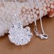 Wholesale Romantic Silver Plant Jewelry Set TGSPJS023 0 small