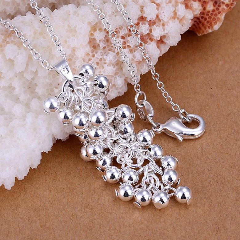 Wholesale Romantic Silver Ball Jewelry Set TGSPJS038 3