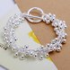 Wholesale Romantic Silver Ball Jewelry Set TGSPJS038 4 small