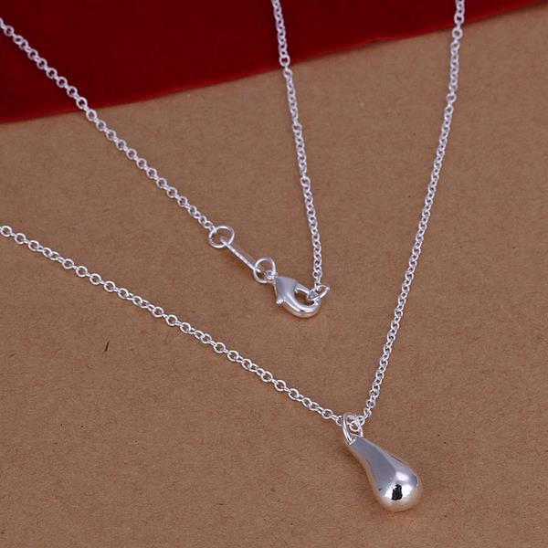 Wholesale Trendy Silver Water Drop Jewelry Set TGSPJS044 0