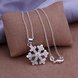 Wholesale Trendy Silver Plant Crystal Jewelry Set TGSPJS134 1 small