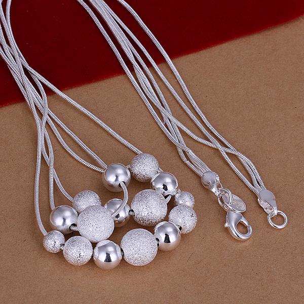 Wholesale Trendy Silver Ball Jewelry Set TGSPJS140 1