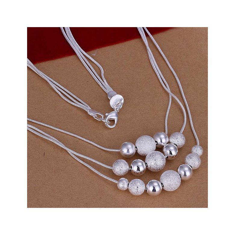 Wholesale Classic Silver Ball Jewelry Set TGSPJS213 1