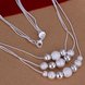 Wholesale Classic Silver Ball Jewelry Set TGSPJS213 1 small