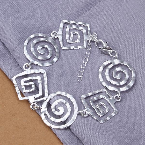 Wholesale Classic Silver Round Jewelry Set TGSPJS233 1