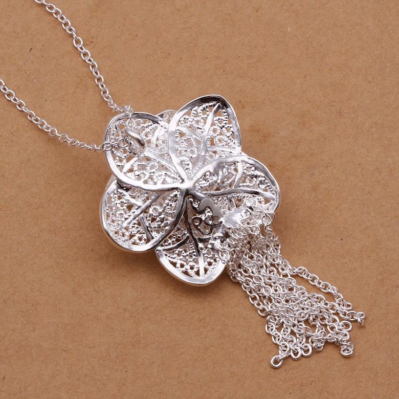 Wholesale Classic Silver Plant Jewelry Set TGSPJS259 2