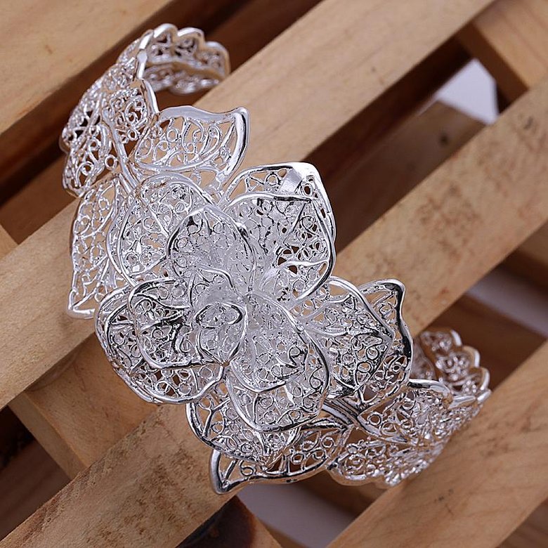 Wholesale Romantic Silver Plant Jewelry Set TGSPJS263 1