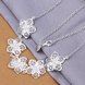 Wholesale Romantic Silver Plant Jewelry Set TGSPJS267 2 small