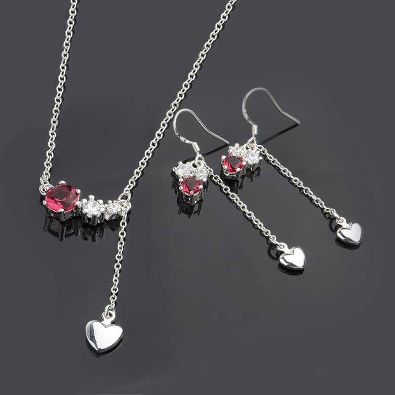 Wholesale Romantic Antique Gold Plant Crystal Jewelry Set TGSPJS051 0