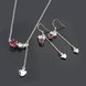 Wholesale Romantic Antique Gold Plant Crystal Jewelry Set TGSPJS051 0 small