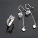 Wholesale Romantic Silver Plant Crystal Jewelry Set TGSPJS002 0 small