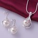 Wholesale Trendy Silver Round Crystal Jewelry Set TGSPJS234 0 small