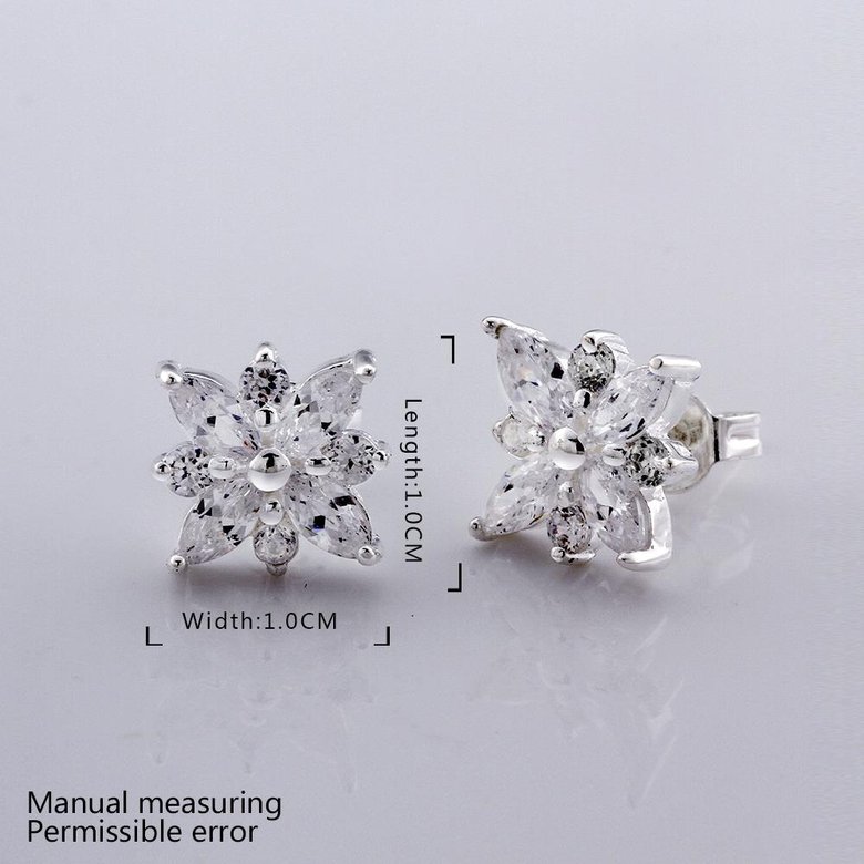 Wholesale Romantic Silver Plant Crystal Jewelry Set TGSPJS258 4