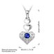 Wholesale Romantic Silver Heart Crystal Jewelry Set TGSPJS287 2 small