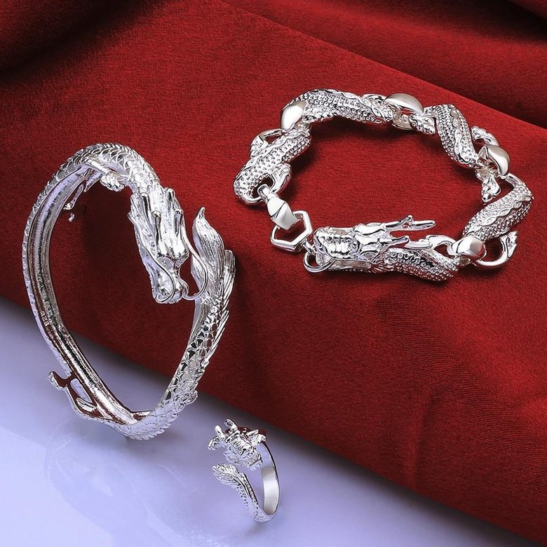 Wholesale Classic Silver Animal Jewelry Set TGSPJS290 1