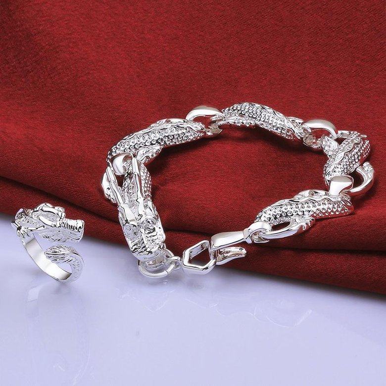 Wholesale Classic Silver Animal Jewelry Set TGSPJS296 0