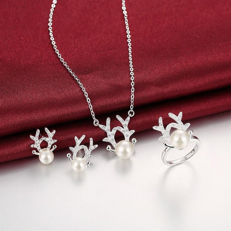 Wholesale Trendy Silver Animal Jewelry Set TGSPJS513 2