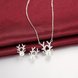 Wholesale Trendy Silver Animal CZ Jewelry Set TGSPJS518 1 small