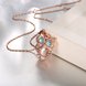 Wholesale Fashion rose Gold Color Chain Necklace blue Crystal Zircon Lovely Animal Owl Pendants Necklaces Jewelry For Women Gift TGGPN391 2 small