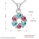 Wholesale Newest Arrival Luxury silver Color Multicolor Cubic Zirconia Big Round garland Necklace Pendants for Women Fashion Jewelry TGGPN173 0 small