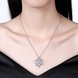 Wholesale Trendy silver color Christmas Snowflake CZ Necklace Shine high quality Pendant Necklace For Women fine Christmas Gifts TGGPN325 0 small