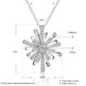 Wholesale Trendy silver color Christmas Snowflake CZ Necklace Shine high quality Pendant Necklace For Women fine Christmas Gifts TGGPN325 4 small