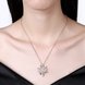 Wholesale Trendy Rose Gold Christmas Snowflake CZ Necklace Shine high quality Pendant Necklace For Women fine Christmas Gifts TGGPN327 0 small