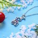 Wholesale Christmas Day Women Necklace Snowman Modeling Pendant Copper Necklace For Women Inlaid Cubic Zircon Cute Fashion Jewelry TGGPN389 3 small