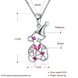 Wholesale Christmas Day Women Necklace Snowman Modeling Pendant Copper Necklace For Women Inlaid Cubic Zircon Cute Fashion Jewelry TGGPN389 4 small