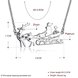 Wholesale New Xmas Theme Necklace Sleigh Car Burst Pendant Necklaces for Women Christmas Jewelery Elk & Santa Claus Jewelry Inlay Zircon TGGPN424 4 small