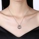 Wholesale Trendy Platinum Christmas Bow CZ Necklace for women girl colorful crystal pendant hot sale jewelry TGGPN436 0 small