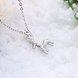 Wholesale Gift Simple Antler Christmas deer animal Necklace Reindeer Horn Stag Cute Bambi Woodland Fawn Necklace Lucky festival jewelry TGGPN480 1 small