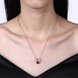 Wholesale Trendy rose Gold red CZ Necklace Cute Deer Horn Antler Pendant Reindeer Necklace for Women Christmas Gift jewelry TGGPN487 0 small