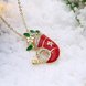 Wholesale Fashion Cubic Zirconia Christmas hat Pendant with Chain Necklaces Novelty Necklace Jewelry for Women Party Gift TGGPN489 1 small