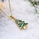 Wholesale Trendy 14k Gold Christmas tree necklace Cross-Border Hot Necklace Jewelry Hot Sale Christmas's gift jewelry  TGGPN500 1 small