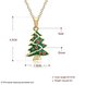 Wholesale Trendy 14k Gold Christmas tree necklace Cross-Border Hot Necklace Jewelry Hot Sale Christmas's gift jewelry  TGGPN500 4 small