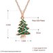 Wholesale Trendy rose Gold Christmas tree necklace Cross-Border Hot Necklace Jewelry Hot Sale Christmas's gift jewelry  TGGPN503 4 small