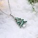Wholesale Trendy silver color Christmas tree necklace Cross-Border Hot Necklace Jewelry Hot Sale Christmas's gift jewelry  TGGPN505 1 small