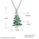 Wholesale Trendy silver color Christmas tree necklace Cross-Border Hot Necklace Jewelry Hot Sale Christmas's gift jewelry  TGGPN505 4 small