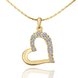 Wholesale JapanKorea Hot Sell rose Gold zircon Necklace for women Girls Love Heart Necklace fine Valentine's Day Gift TGGPN375 0 small