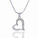 Wholesale JapanKorea Hot Sell rose Gold zircon Necklace for women Girls Love Heart Necklace fine Valentine's Day Gift TGGPN375 4 small