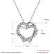 Wholesale Creative Love Heart Necklace silver color inlay zircon Valentin Jewelry Box Birthday Valentines Day Gift for Girlfriend TGGPN378 0 small