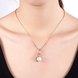Wholesale jewelry from China rose Gold Round Pearl necklace For Women Girls Rotate Pendant Fashion Jewelry Gifts TGGPN387 4 small