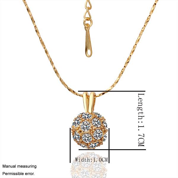 Wholesale Trendy Lucky Ball Pendants Necklaces for Women Rose White Gold Color CZ Crystal Fashion Jewelry For Girls Xmas Gift TGGPN390 1